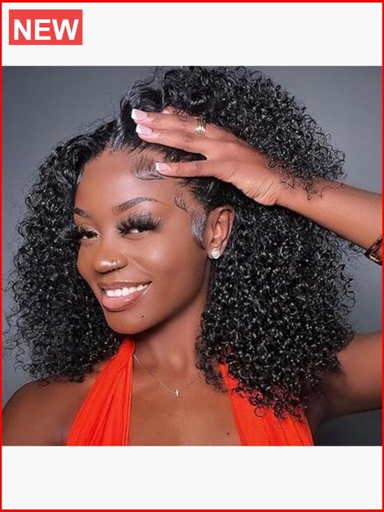 14 Inch Bob Wig Human Hair 13x6 Frontal Lace Wig 200% Density Pre Plucked Short main image 6